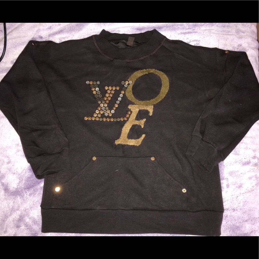 **Authentic** Louis Vuitton Cashmere LOVE sweater